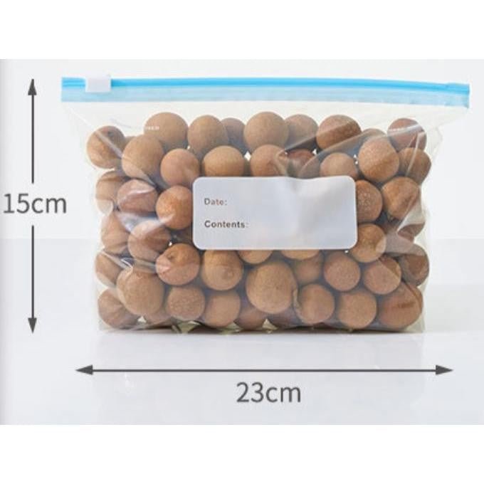 Kit 20 Sacos Herméticos Reutilizáveis para Alimentos – Mais Organização e Conservação para Sua Cozinha - LK House