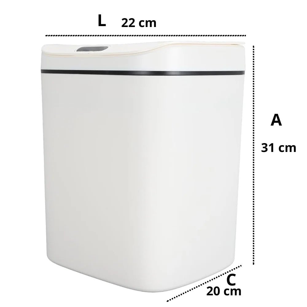 Lixeira Automática 13L com Sensor de Proximidade – Mais Higiene e Praticidade no Dia a Dia - LK House