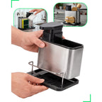 Organizador de Pia 3 em 1 em Aço Inox — Mais Organização e Praticidade para Sua Cozinha - LK House