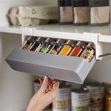 Organizador Porta Temperos Retrátil com 6 Potes – Mais Organização e Praticidade na Cozinha - LK House
