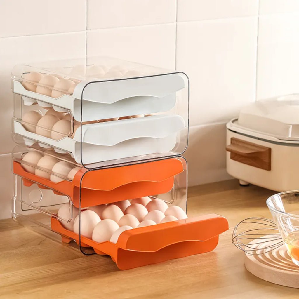 Porta Ovos Empilhável 2 Andares – Mais Organização e Praticidade para Sua Geladeira - LK House