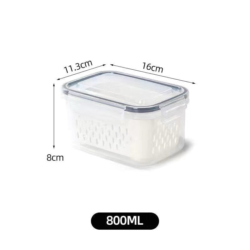Potes para Geladeira com Tampa – Kit com 3 Organizadores para Mais Frescor e Organização - LK House