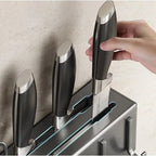 Suporte Organizador de Facas em Aço Inox – Mais Organização e Praticidade para Sua Cozinha - LK House