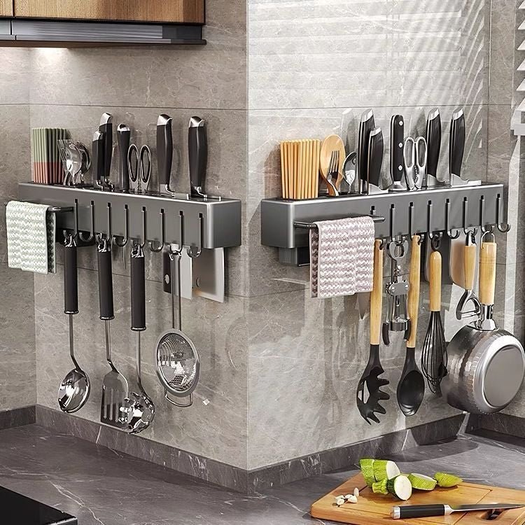 Suporte Organizador de Facas em Aço Inox – Mais Organização e Praticidade para Sua Cozinha - LK House