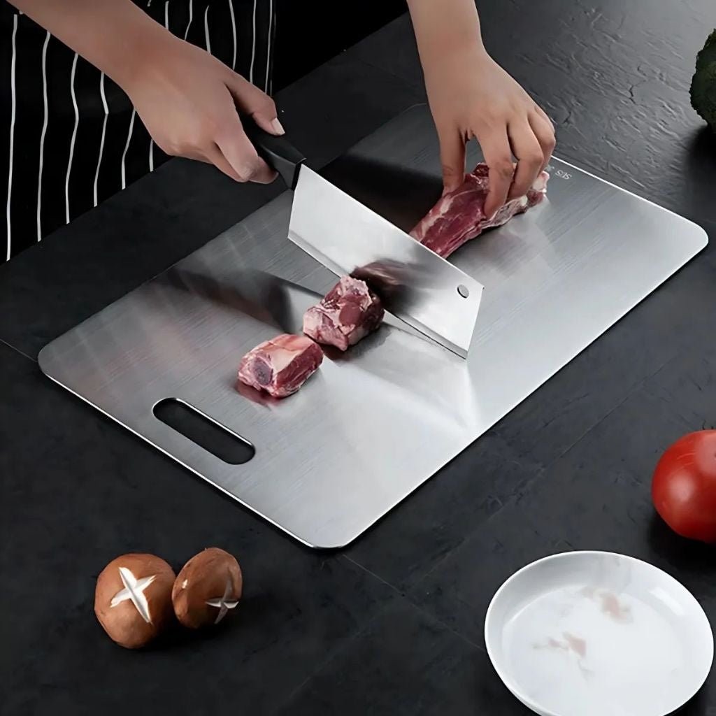 Tábua de Corte Profissional em Aço Inox 304 — Mais Higiene e Durabilidade para Sua Cozinha - LK House